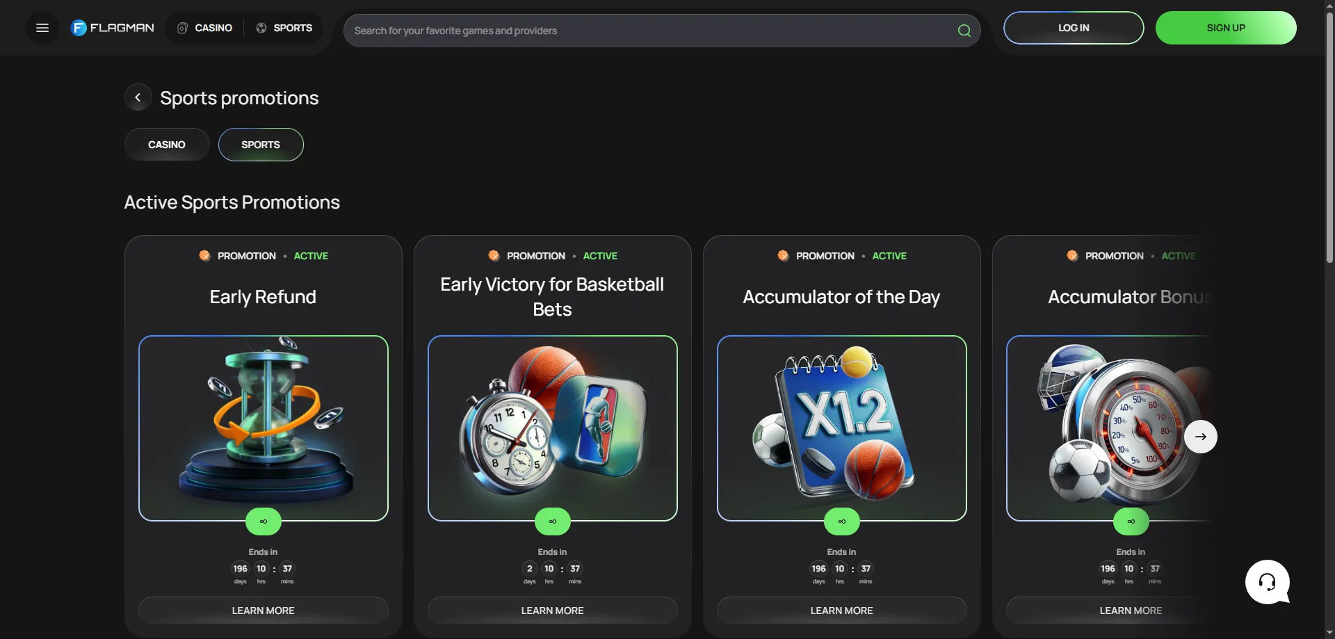 Flagman Casino ongoing bonuses and promotions for NZ players